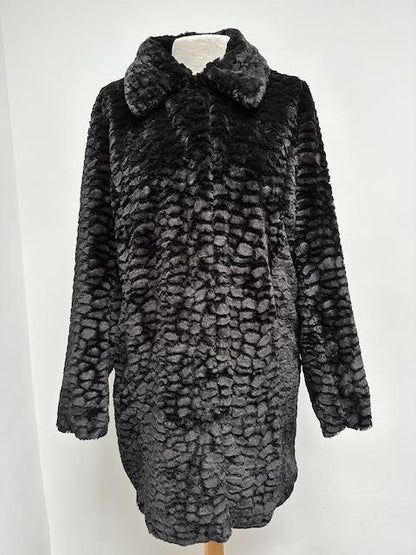 Tramontana zwarte fake fur jas maat XL