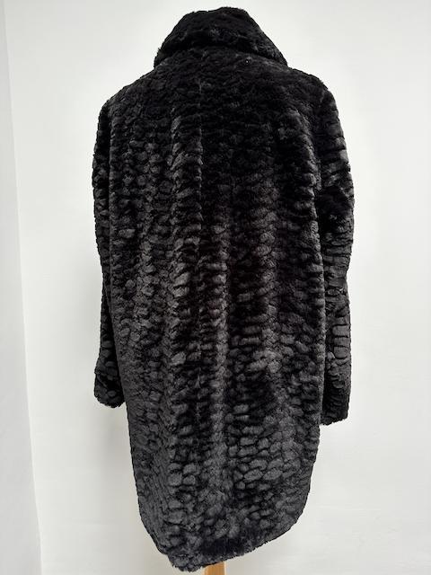 Tramontana zwarte fake fur jas maat XL