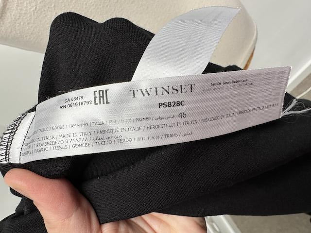 Twinset zwarte cocktailjurk maat 38-40