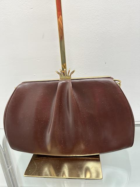 Aresa vintage lederen clutch