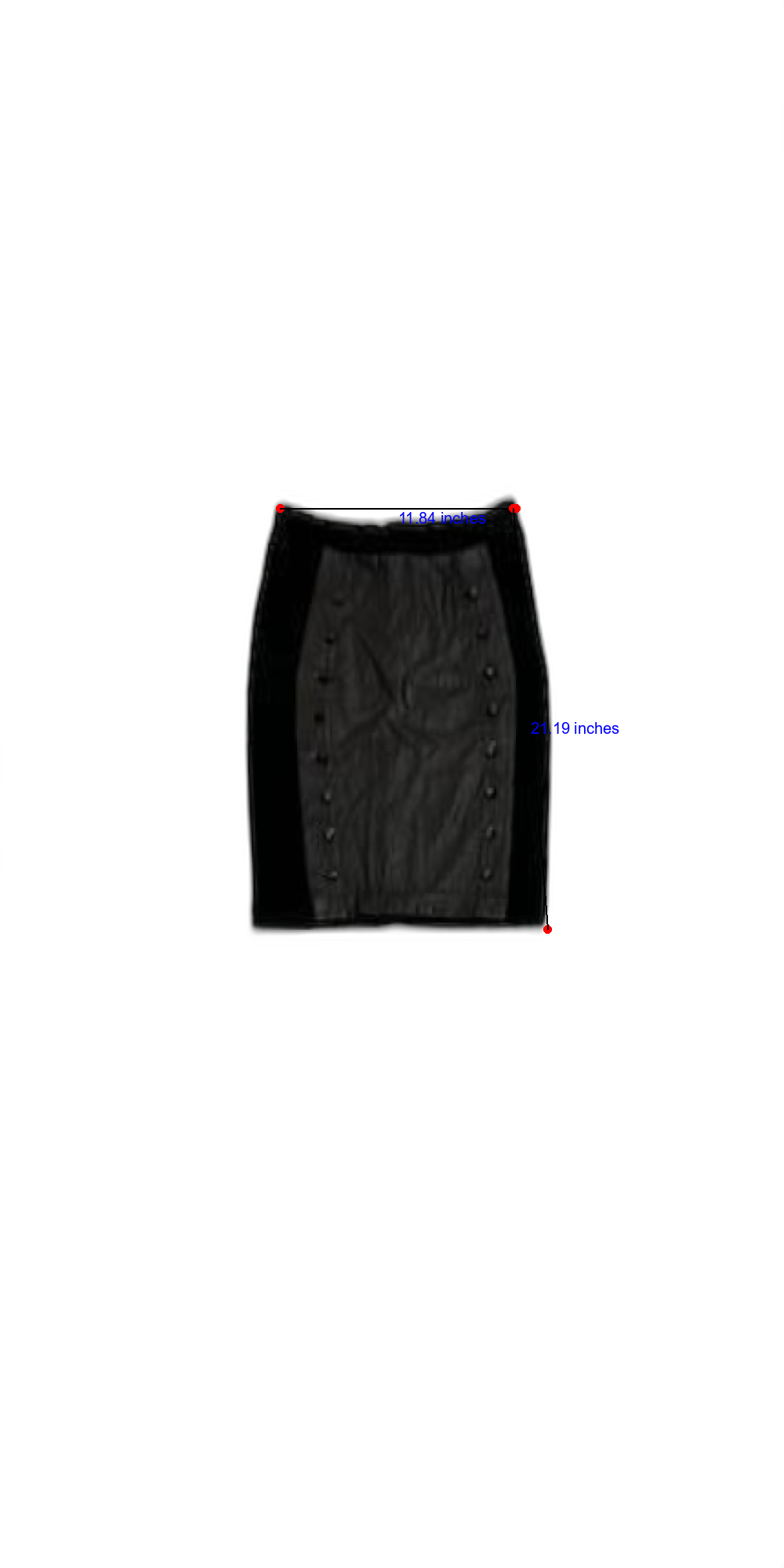 Rose Sarkissian zwarte rok Maat 2