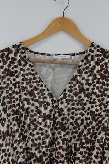 Melting Stockholm jurk met luipaard print maat L