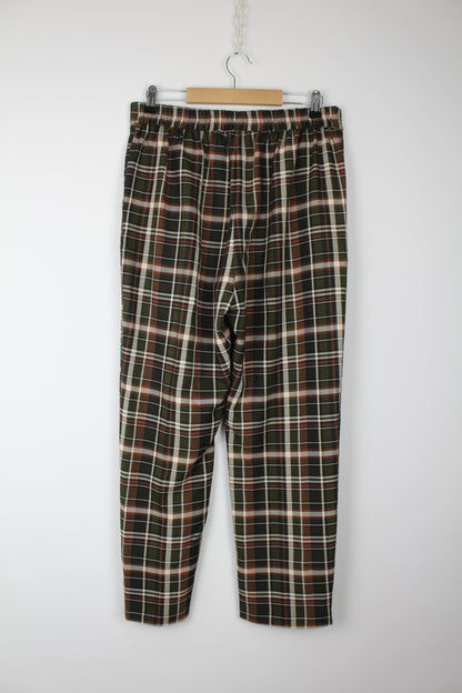 Primark geruite broek met elastiek maat 42