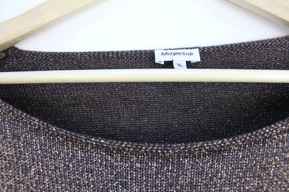 Mayerline lurex trui bruin maat 3L