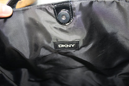 DKNY schoudertas lak zwart