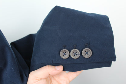 Luisa Spagnoli blauw colbert met rits maat 40