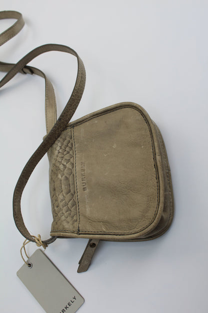 Burkely beige crossbody tasje leder nieuw