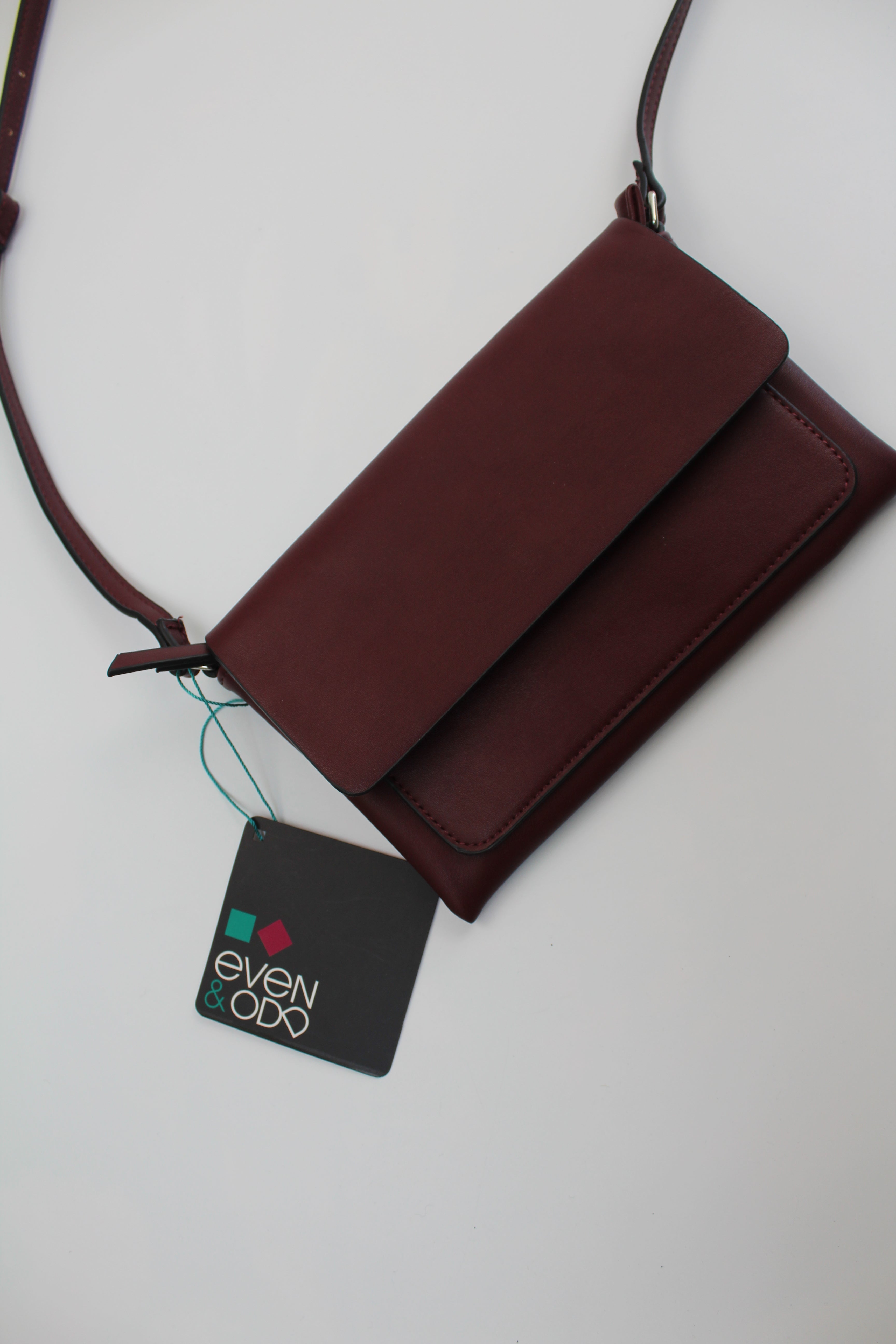 Even Odd nieuwe crossbody tas bordeaux Meisje met de parels