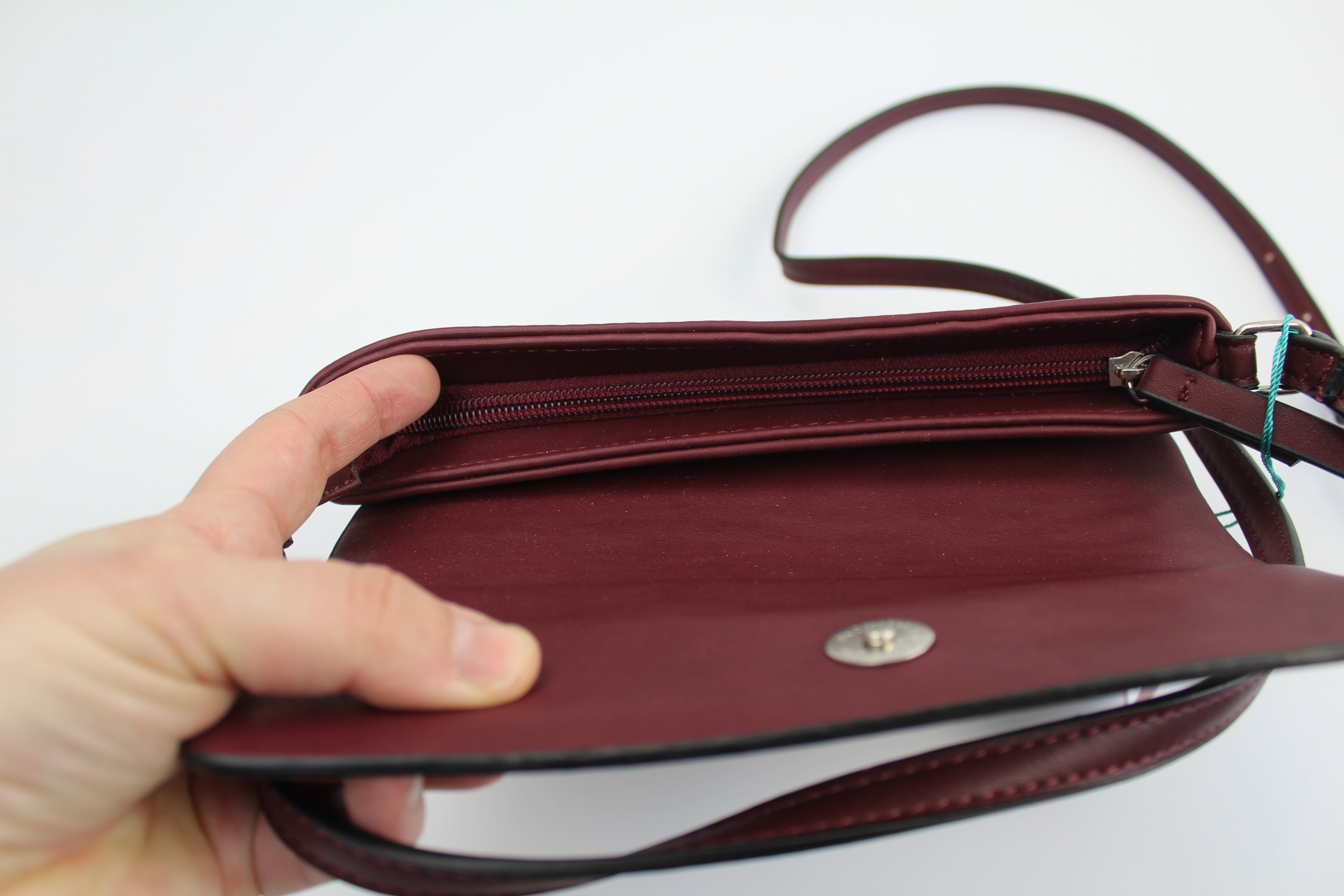 Even Odd nieuwe crossbody tas bordeaux Meisje met de parels