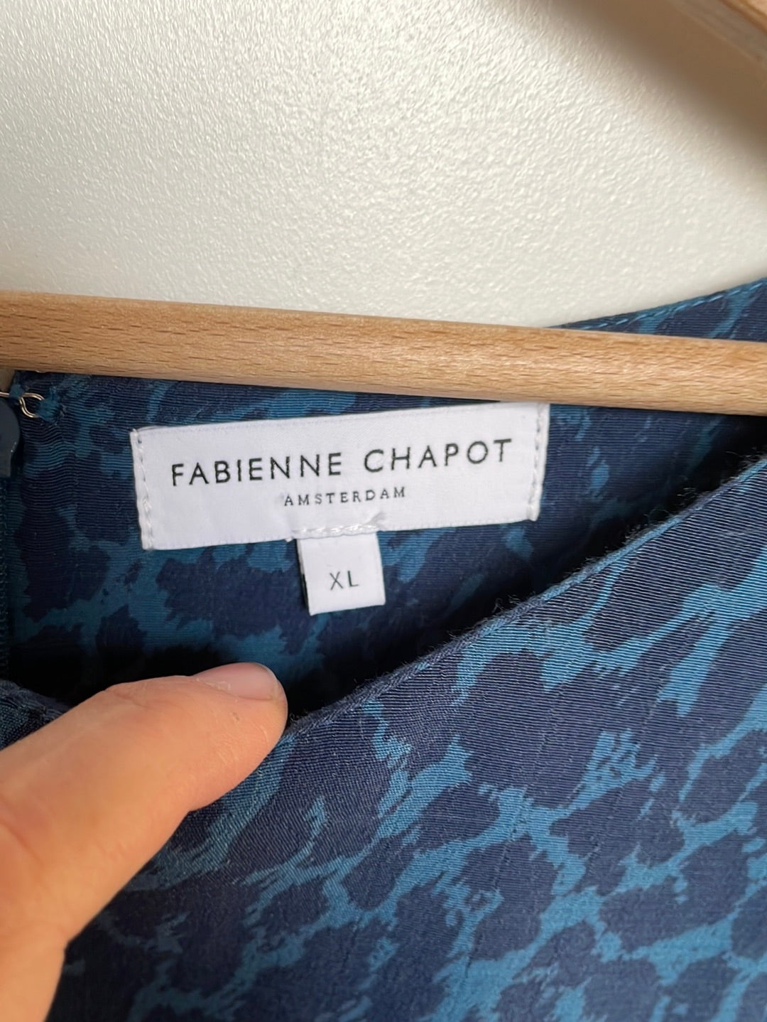 Fabienne Chapot blauwe jurk maat XL