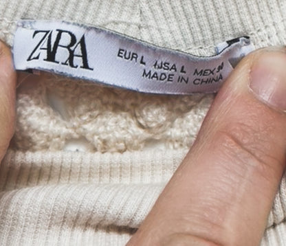 Zara crochet top maat L